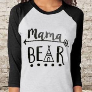 Mama Bear Baseball Tee NEW